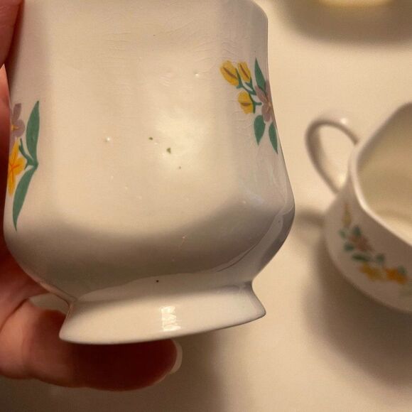 Royal Bengal Fine Bone China Flower Espresso Mug Pair, 2 small mugs, MOD RETRO - Picture 8 of 10